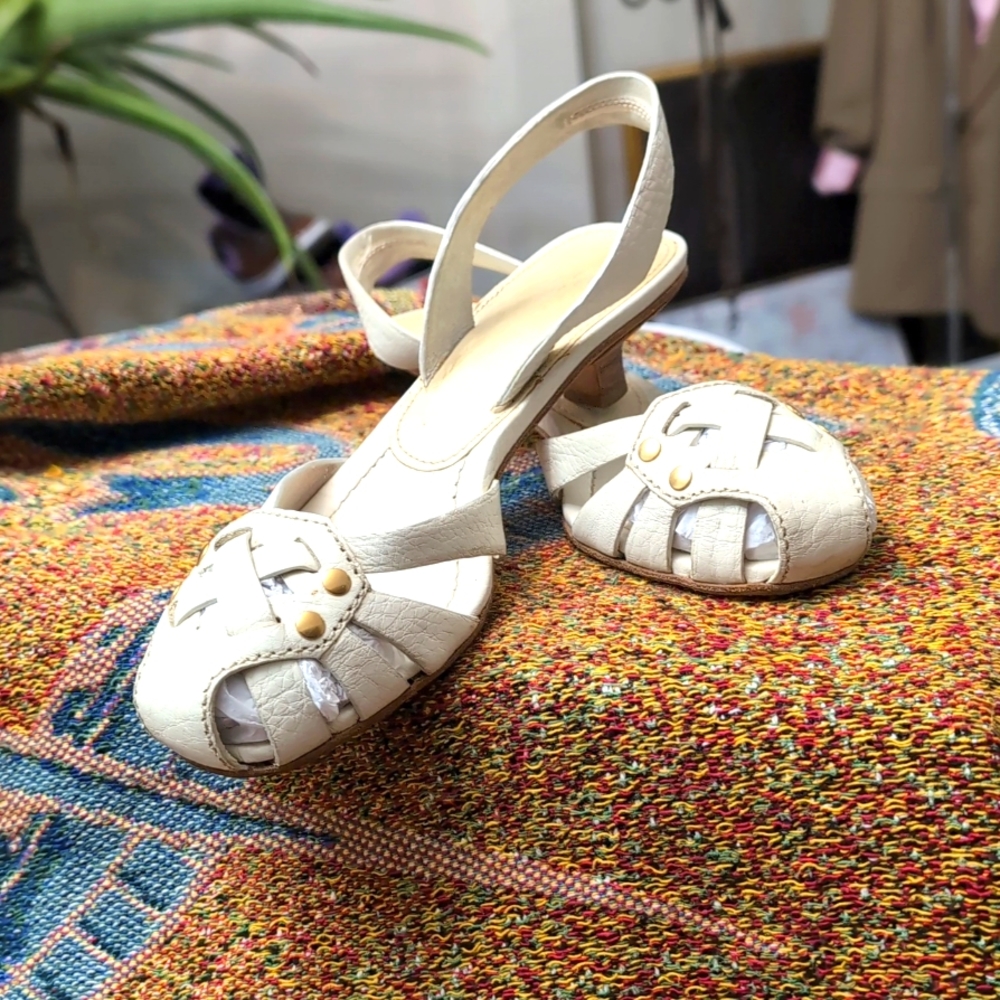 Prada Vintage White Sandals